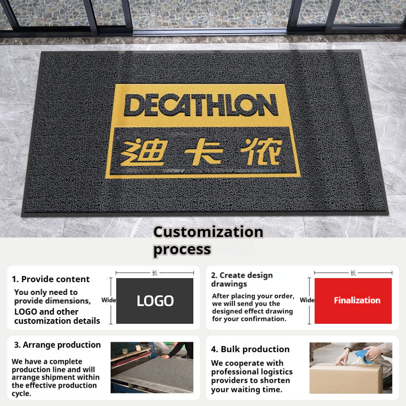 Premium Custom Nylon Logo Entrance Mat – Commercial Floor Mat for Business Branding